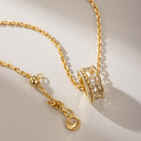 Topaz Mini Ring Necklace