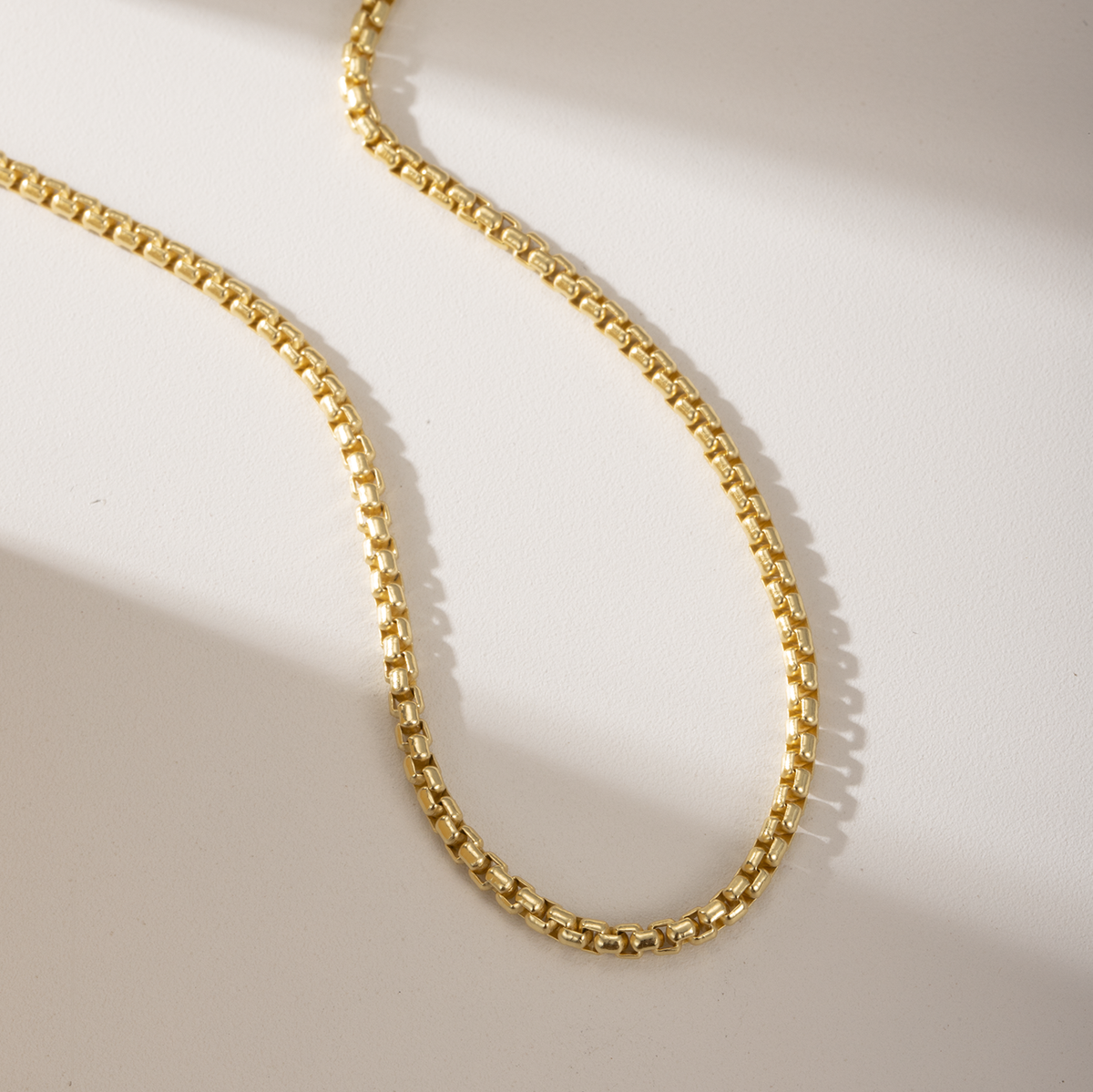 Round Box Chain Necklace