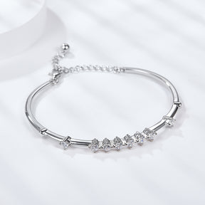 Silver Moissanite Diamond Sansheng Stone Bracelet BM6001O（BUY 1 GET 1 Present ）