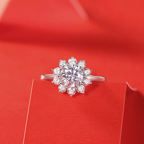 Adjustable Moissanite Open up Rings R10771-6.5（BUY 1 GET 1 Present ）