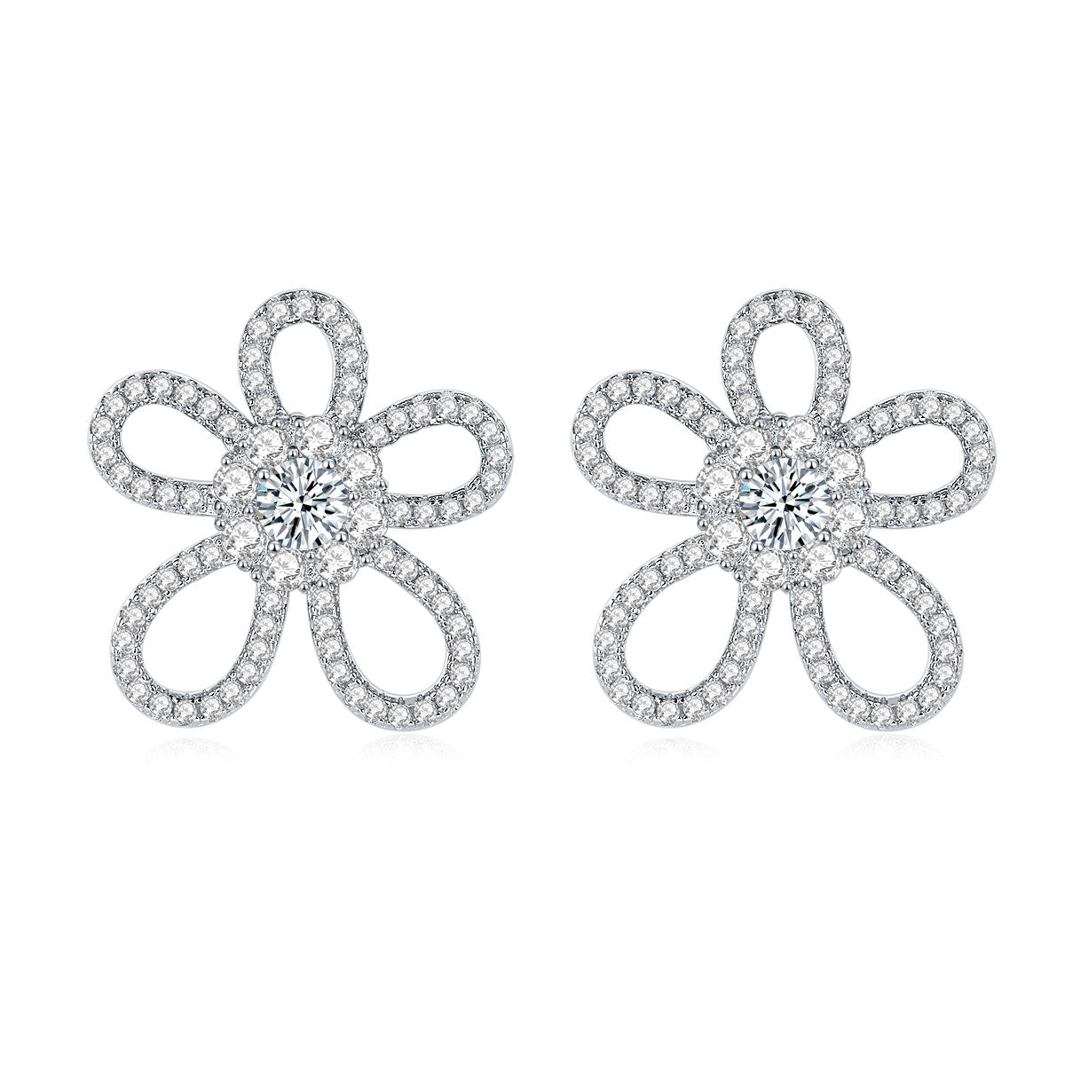 Moissanite Diamond Small Earrings EM4026F