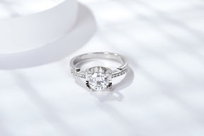 Bull Head S925 Silver Moissanite Diamond Ring