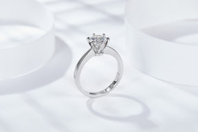 S925 Silver Moissanite Stone Ring