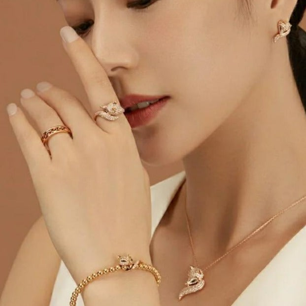 Rosy Arctic Fox Ring