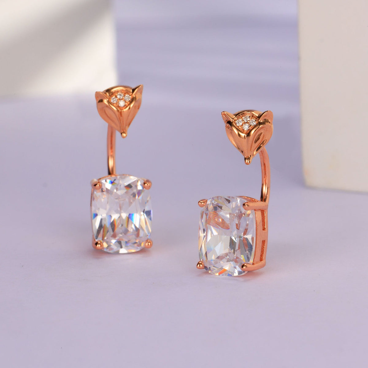 Rosy Sparkle Hoops