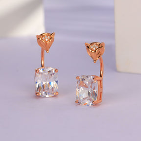 Rosy Sparkle Hoops