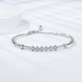 Silver Moissanite Diamond Sansheng Stone Bracelet BM6001O（BUY 1 GET 1 Present ）