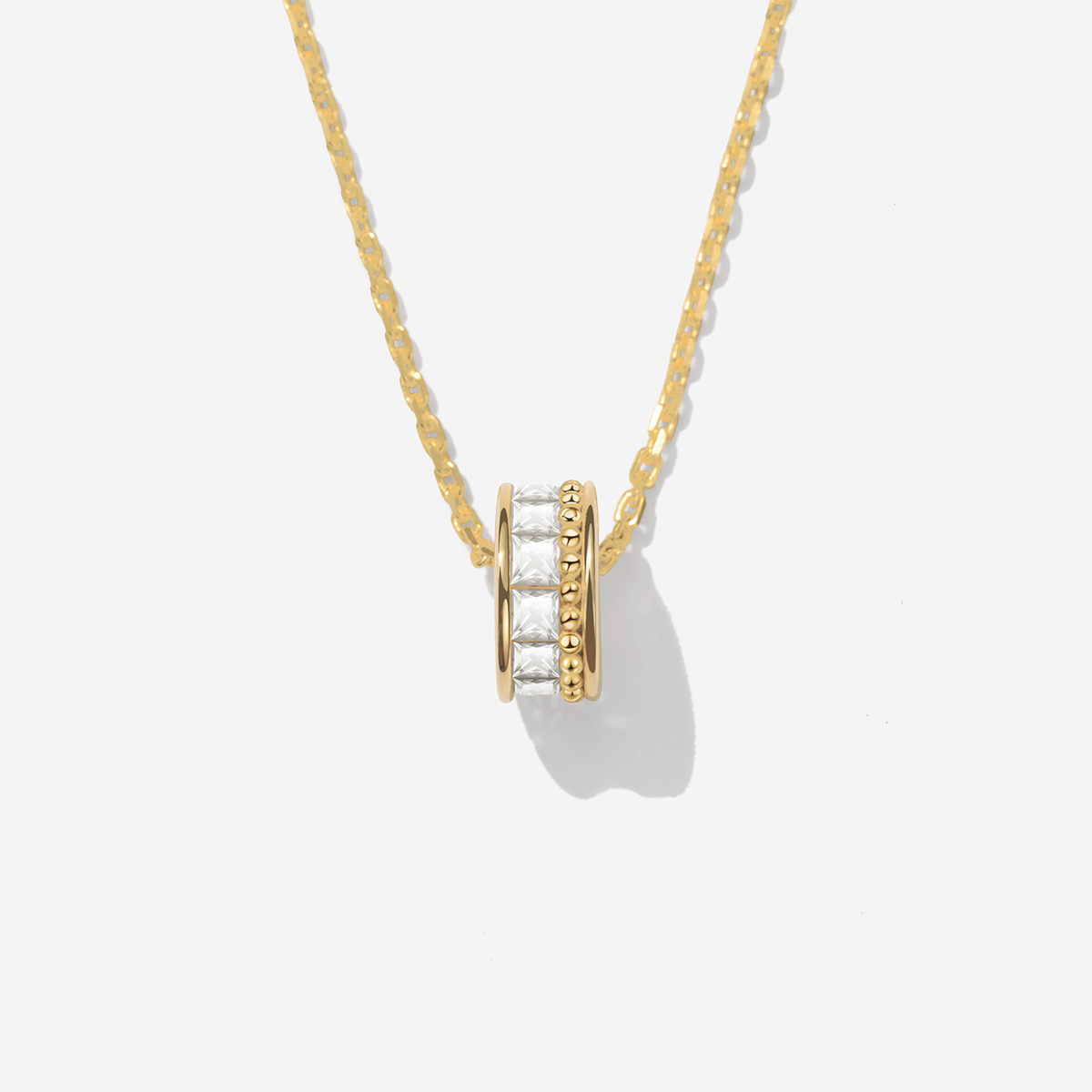 Topaz Mini Ring Necklace