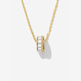 Topaz Mini Ring Necklace