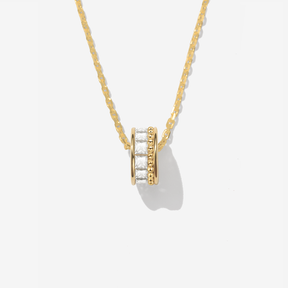 Topaz Mini Ring Necklace