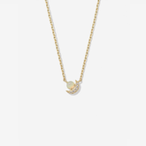 Opal Crescent Necklace
