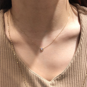 Opal Crescent Necklace