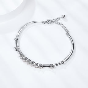 Silver Moissanite Diamond Sansheng Stone Bracelet BM6001O（BUY 1 GET 1 Present ）