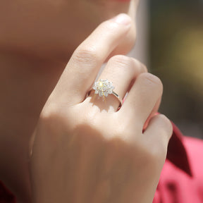 Adjustable Moissanite Open up Rings R10771-6.5（BUY 1 GET 1 Present ）
