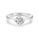 RM1042 Silver Moissanite Diamond A change of fortune Rings 1Carat（BUY 1 GET 1 Present ）