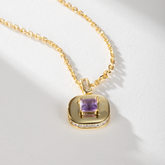 Amethyst Tablet Pendant