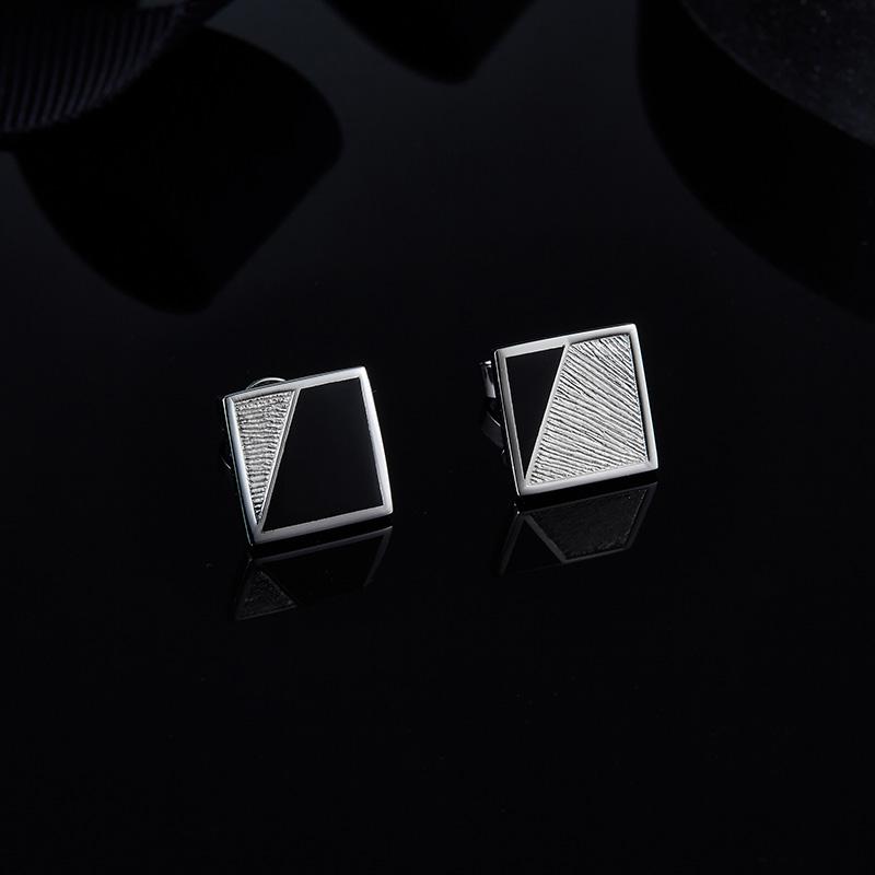 Silvery Puzzle Studs