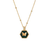 Malachite Butterfly Necklace