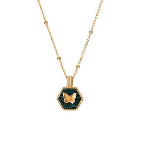 Malachite Butterfly Necklace