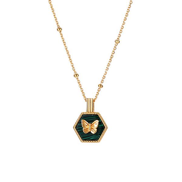 Malachite Butterfly Necklace