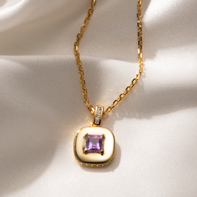 Amethyst Tablet Pendant