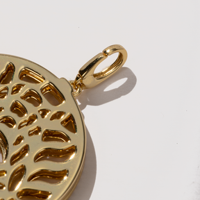 White Topaz Locket Necklace