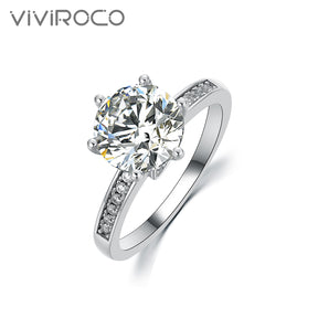 925 Silver Moissanite Ring R0760（BUY 1 GET 1 Present ）