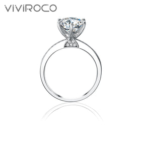 925 Silver Moissanite Ring R0760（BUY 1 GET 1 Present ）