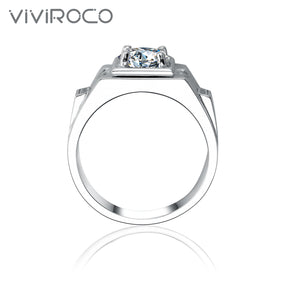 【02LIVE # link 22 -BUY 1 GET 1 free ring 】 S925 Silver Moissanite Ring 3 Carat RZHF011