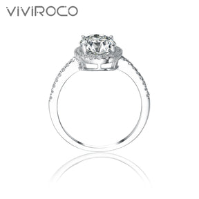 【02LIVE # link 8 - BUY 1 GET 1 free ring】RM1048 925 Silver Moissanite Ring