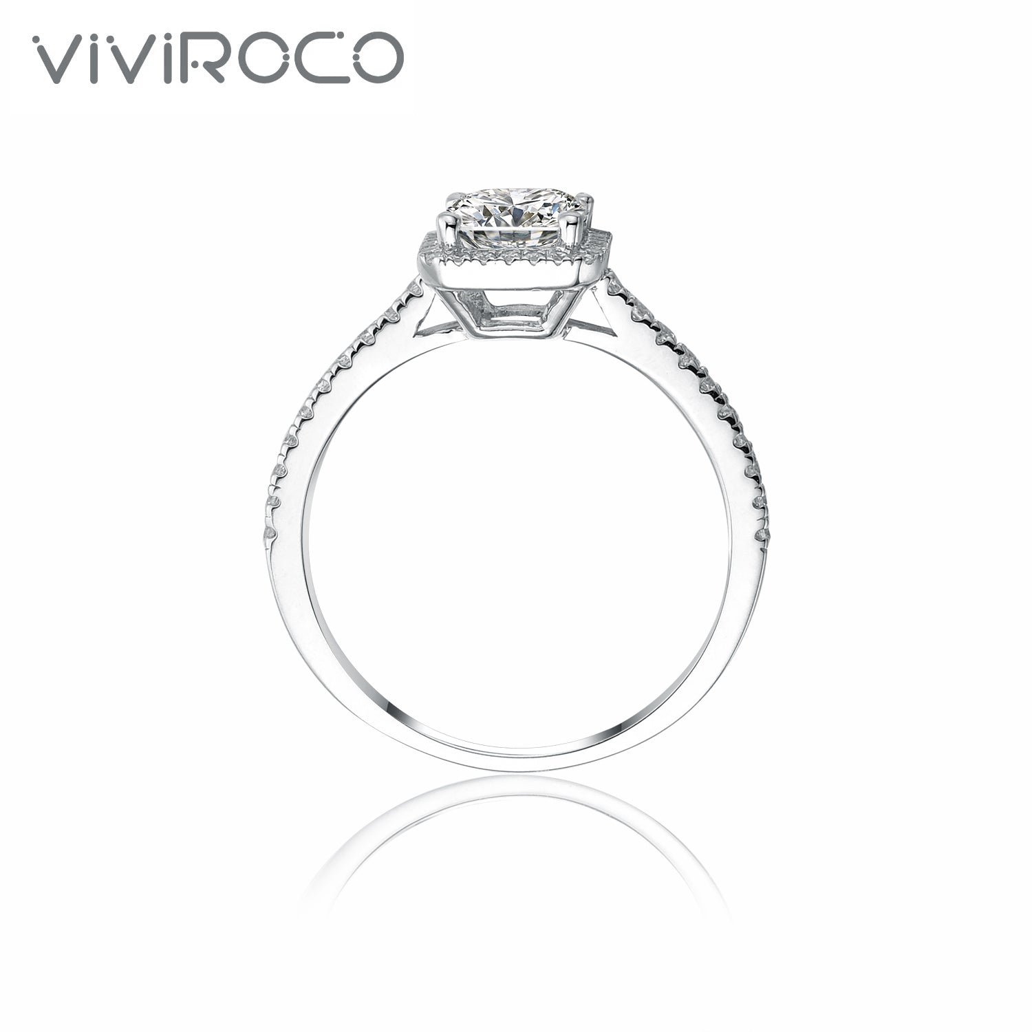 【02LIVE # link 23 - BUY 1 GET 1 free ring】RM1037 S925 Silver Moissanite Ring  2 Carat