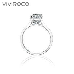 【02LIVE # link 18 - BUY 1 GET 1 free ring】 S925 Silver Moissanite Ring 3 Carat R3-0040