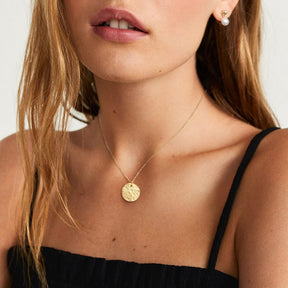 Vermeil Hammered Necklace