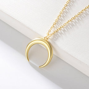 Crescent Pendant Necklace