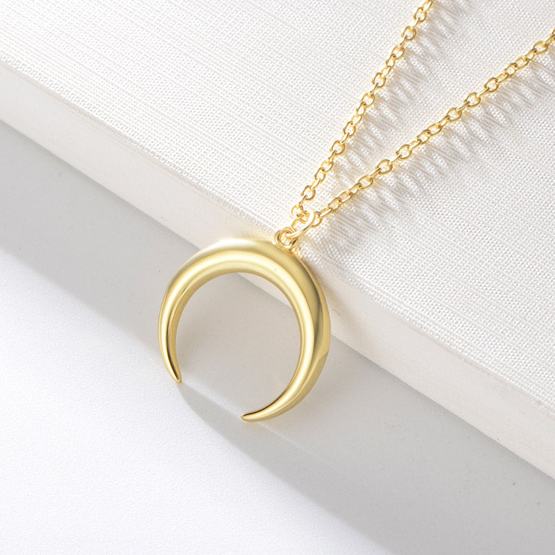 Crescent Pendant Necklace