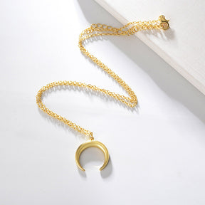 Crescent Pendant Necklace