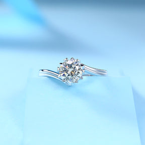 Adjustable Moissanite Twisted arm Snowflake Rings R10722-6.5（BUY 1 GET 1 Present ）
