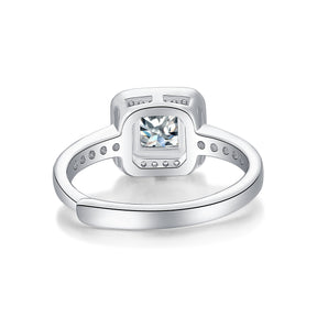 Adjustable Moissanite Remember the promise Rings R12688-6.5（BUY 1 GET 1 Present ）