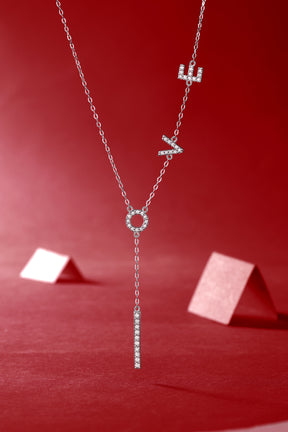 Adjustable Moissanite Love lingers Necklaces N12473