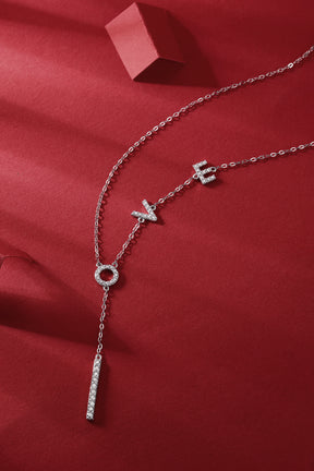 Adjustable Moissanite Love lingers Necklaces N12473