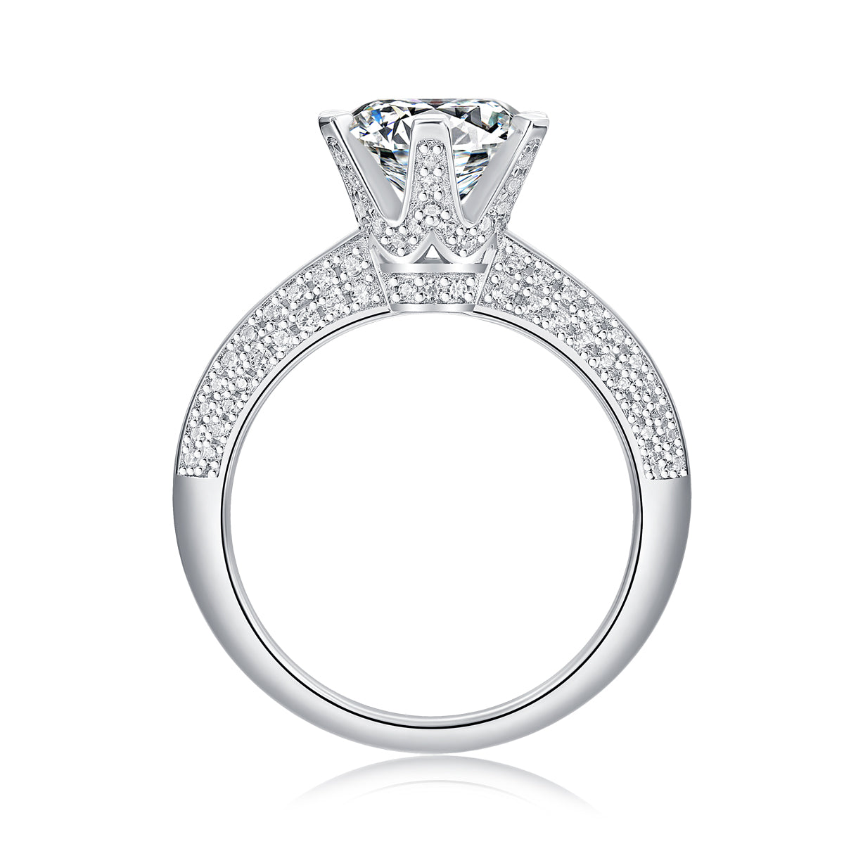 Adjustable Moissanite The destination of love Rings R12690-9.0（BUY 1 GET 1 Present ）