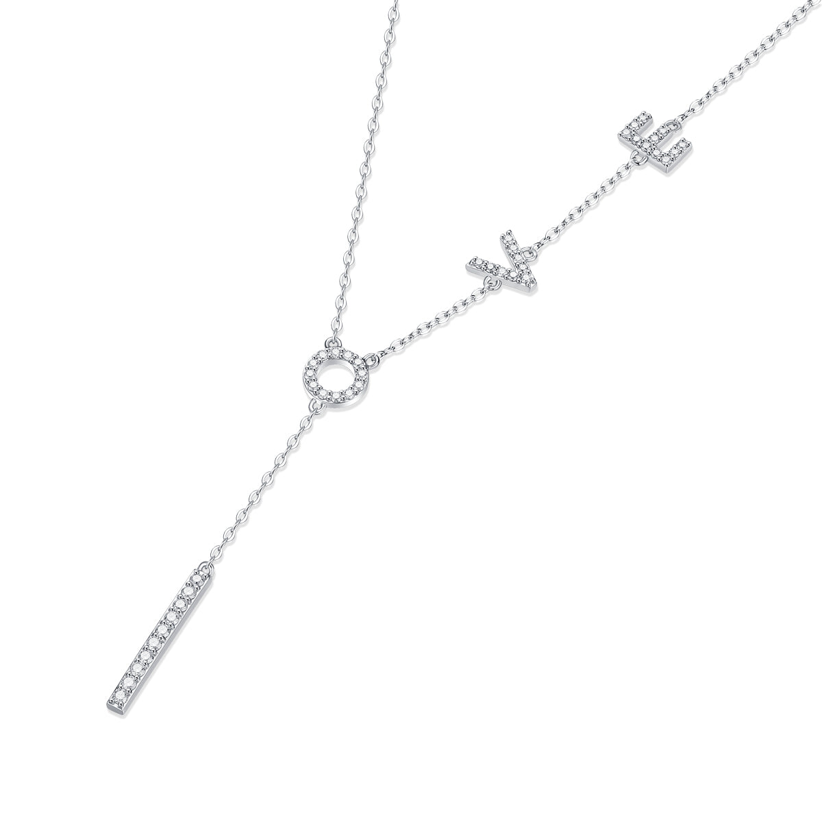 Adjustable Moissanite Love lingers Necklaces N12473