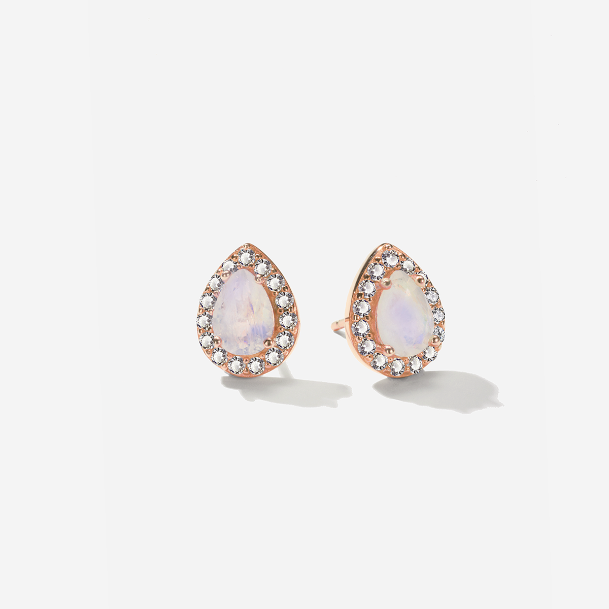 Moonstone Dewdrop Studs