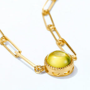 Amber Chain Link Necklace