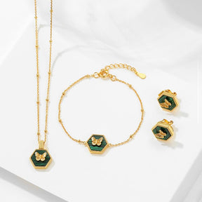 Malachite Butterfly Necklace