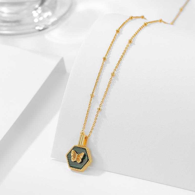 Malachite Butterfly Necklace