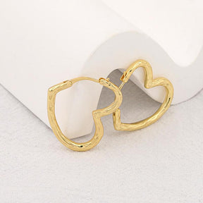 Heart Hoop Earrings