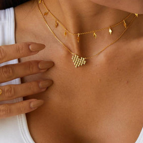 Cluster Heart Necklace