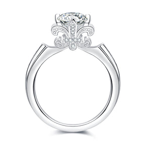 RM1031 Silver Moissanite Diamond Tang Yan same style Rings 1/2Carat（BUY 1 GET 1 Present ）