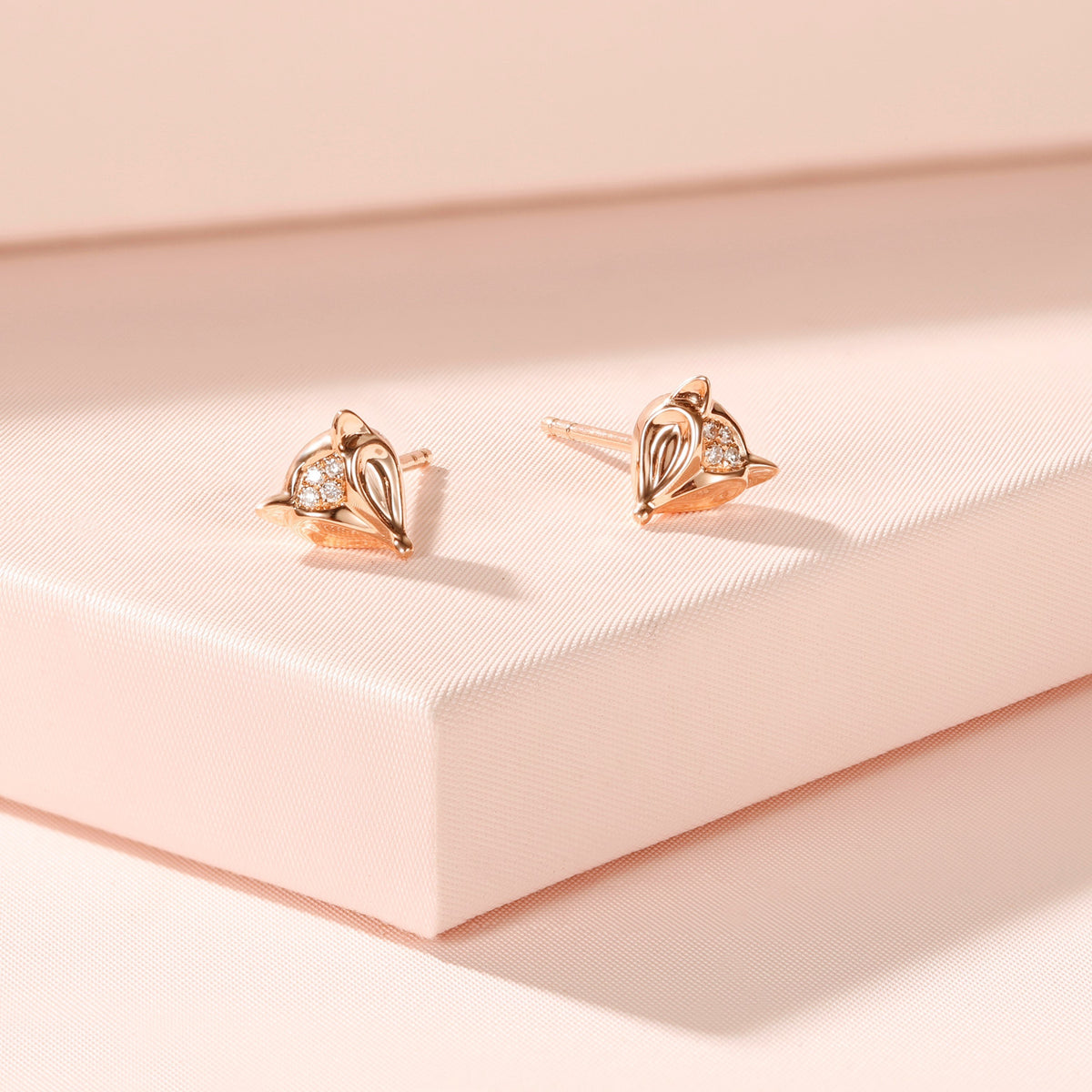 Rosy Fox Studs